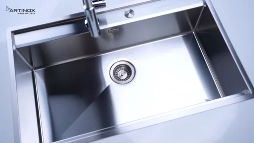 CHẬU RỬA BÁT 1 HỐ ARTINOX NEWGO NA830 kiểu dáng tinh tế, chậu rửa bát inox dễ vệ sinh