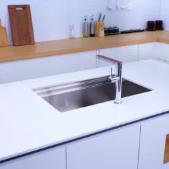 CHẬU RỬA BÁT 1 HỐ ARTINOX TITANIUM NA875U chất liệu inox titanium cao cấp, bồn rửa bát sang trọng và bền đẹp