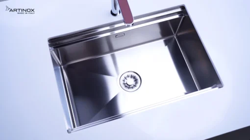 CHẬU RỬA BÁT 1 HỐ ARTINOX TITANIUM NA875U kiểu dáng tinh tế, chậu rửa bát inox dễ vệ sinh