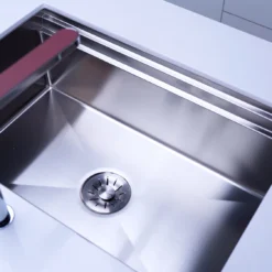 CHẬU RỬA BÁT 1 HỐ ARTINOX TITANIUM NA875U kiểu dáng tinh tế, chậu rửa bát inox dễ vệ sinh