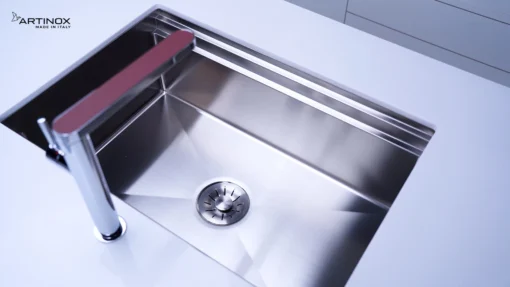 CHẬU RỬA BÁT 1 HỐ ARTINOX TITANIUM NA875U kiểu dáng tinh tế, chậu rửa bát inox dễ vệ sinh