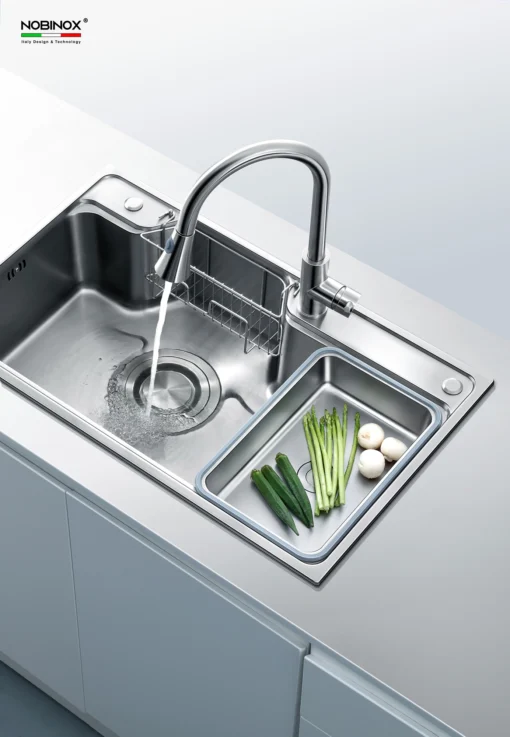 Bồn rửa chén Nobinox Higon NH905 dễ dàng lắp đặt và sử dụng.