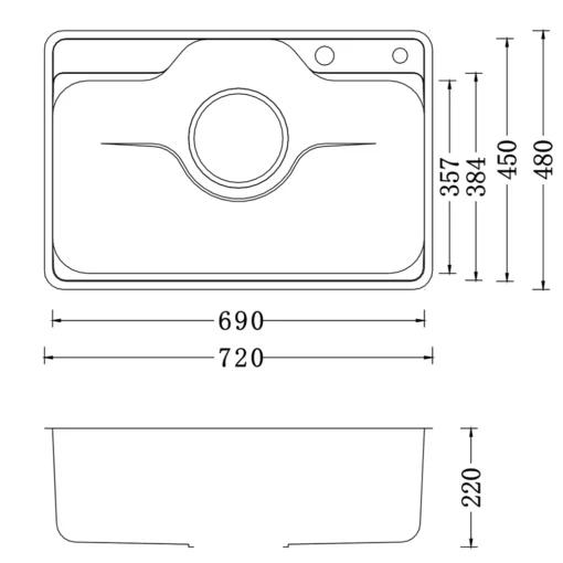 Bồn rửa chén 1 hố Nobinox Liken NL724D dễ dàng lắp đặt và sử dụng.