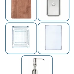 Chậu rửa bát 1 hố NOBINOX LIRA NJ560D – ưu đãi quà tặng dành cho khách mua bồn rửa chén trong thời gian giới hạn