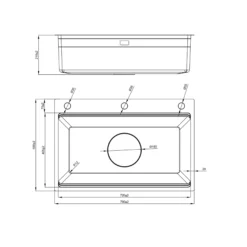 alt: Chậu rửa bát 1 hố NOBINOX LIRA NJ560D – bồn rửa chén inox 304 với thiết kế tinh tế cho gian bếp hiện đại