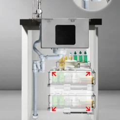 Chậu rửa bát 1 hố Nobinox Lira NJ562D inox sáng bóng, dễ vệ sinh – Bồn rửa chén chất lượng cao.