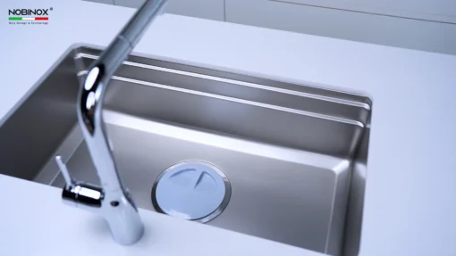 Chậu rửa bát Nobinox Lira NJ562D thiết kế tinh tế, dễ dàng vệ sinh – Bồn rửa chén nhỏ gọn, hiệu quả.