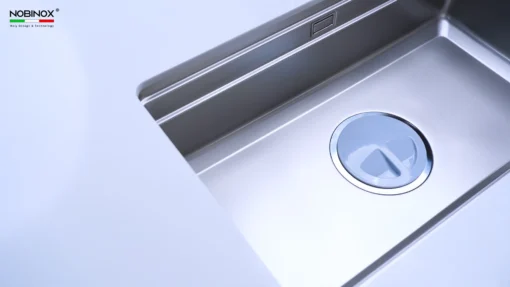 Chậu rửa bát 1 hố Nobinox Lira NJ562D inox sáng bóng, dễ vệ sinh – Bồn rửa chén chất lượng cao.