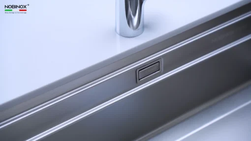 Chậu rửa bát 1 hố Nobinox Lira NJ562D chất liệu inox chống bám bẩn – Bồn rửa chén dễ bảo dưỡng.