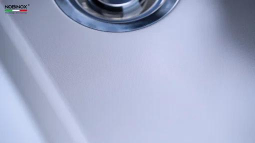 Chậu rửa bát 1 hố NOBINOX LIRA NJ564D – bồn rửa chén inox 304 thiết kế cứng cáp và bền đẹp theo thời gian