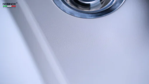Chậu rửa bát 1 hố NOBINOX LIRA NJ564D – bồn rửa chén inox 304 thiết kế cứng cáp và bền đẹp theo thời gian