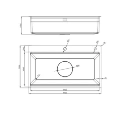alt: Chậu rửa bát 1 hố NOBINOX LIRA NJ564D – bồn rửa chén inox 304 thiết kế cứng cáp và bền đẹp theo thời gian