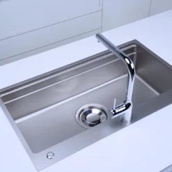Chậu rửa bát 1 hố NOBINOX LIRA NJ564D – bồn rửa chén inox 304 thiết kế cứng cáp và bền đẹp theo thời gian