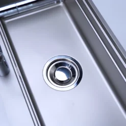 Chậu rửa bát 1 hố NOBINOX LIRA NJ564D – bồn rửa chén inox 304 thiết kế cứng cáp và bền đẹp theo thời gian