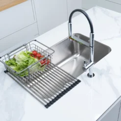 Chậu rửa bát 1 hố NOBINOX PURA NT622U – bồn rửa chén inox 304 phù hợp mọi không gian bếp