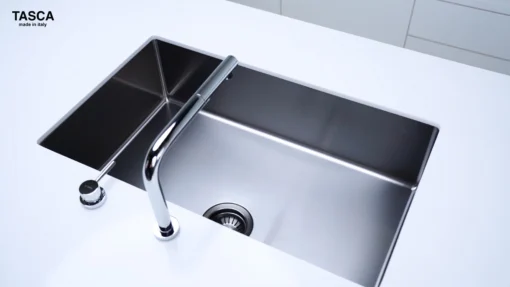 CHẬU RỬA BÁT 1 HỐ TASCA CANOVA NT600B với thiết kế bồn rửa chén inox hiện đại, chậu rửa chén tiện dụng cho mọi gian bếp