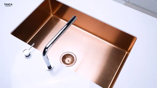 CHẬU RỬA BÁT 1 HỐ TASCA CANOVA NT699PK chất liệu inox cao cấp, bồn rửa bát sang trọng và bền đẹp