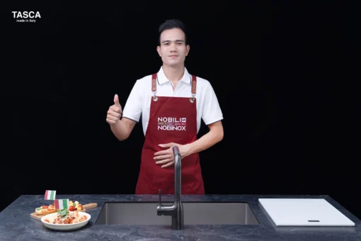 Chậu rửa bát 1 hố Tasca Durix NT622N thiết kế sang trọng, phù hợp mọi không gian bếp – Bồn rửa chén chống trầy xước.