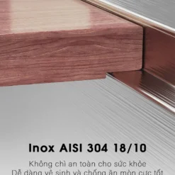Chậu rửa bát 1 hố Tasca Pura NT670U thiết kế tinh tế, chống trầy xước – Bồn rửa chén bền đẹp theo thời gian.