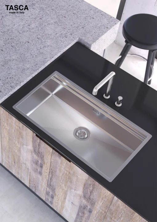 CHẬU RỬA BÁT 1 HỐ TASCA STEP NT644U với thiết kế bồn rửa chén inox hiện đại, chậu rửa chén tiện dụng cho mọi gian bếp