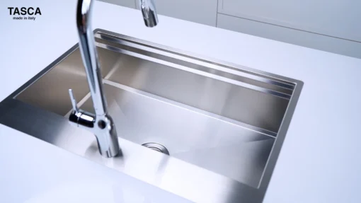 CHẬU RỬA BÁT 1 HỐ TASCA STEP NT651T bồn rửa chén rộng rãi, phù hợp không gian bếp gia đình