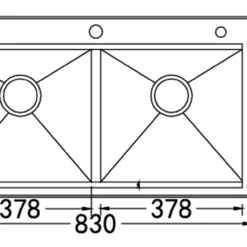 CHẬU RỬA BÁT 2 HỐ NOBINOX LIKEN NL785 được làm từ inox cao cấp, bền bỉ theo thời gian, phù hợp cho mọi không gian bếp.