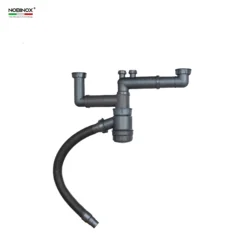 CHẬU RỬA BÁT 2 HỐ NOBINOX LIKEN NL785 xiphong và bát rác tiện dụng