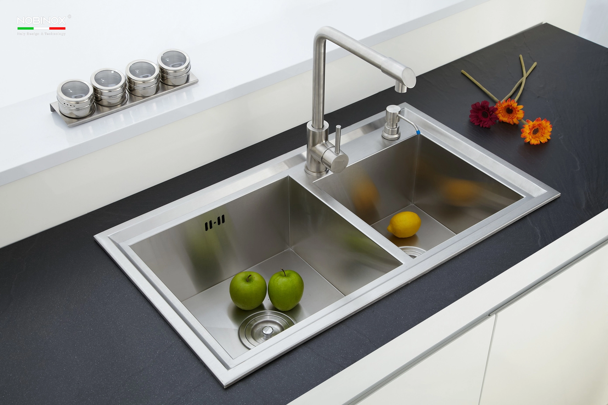 CHẬU RỬA BÁT 2 HỐ NOBINOX LIKEN NL786 kiểu dáng tinh tế, chậu rửa bát inox dễ vệ sinh CHẬU RỬA BÁT 2 HỐ NOBINOX LIKEN NL786 kiểu dáng tinh tế, chậu rửa bát inox dễ vệ sinh