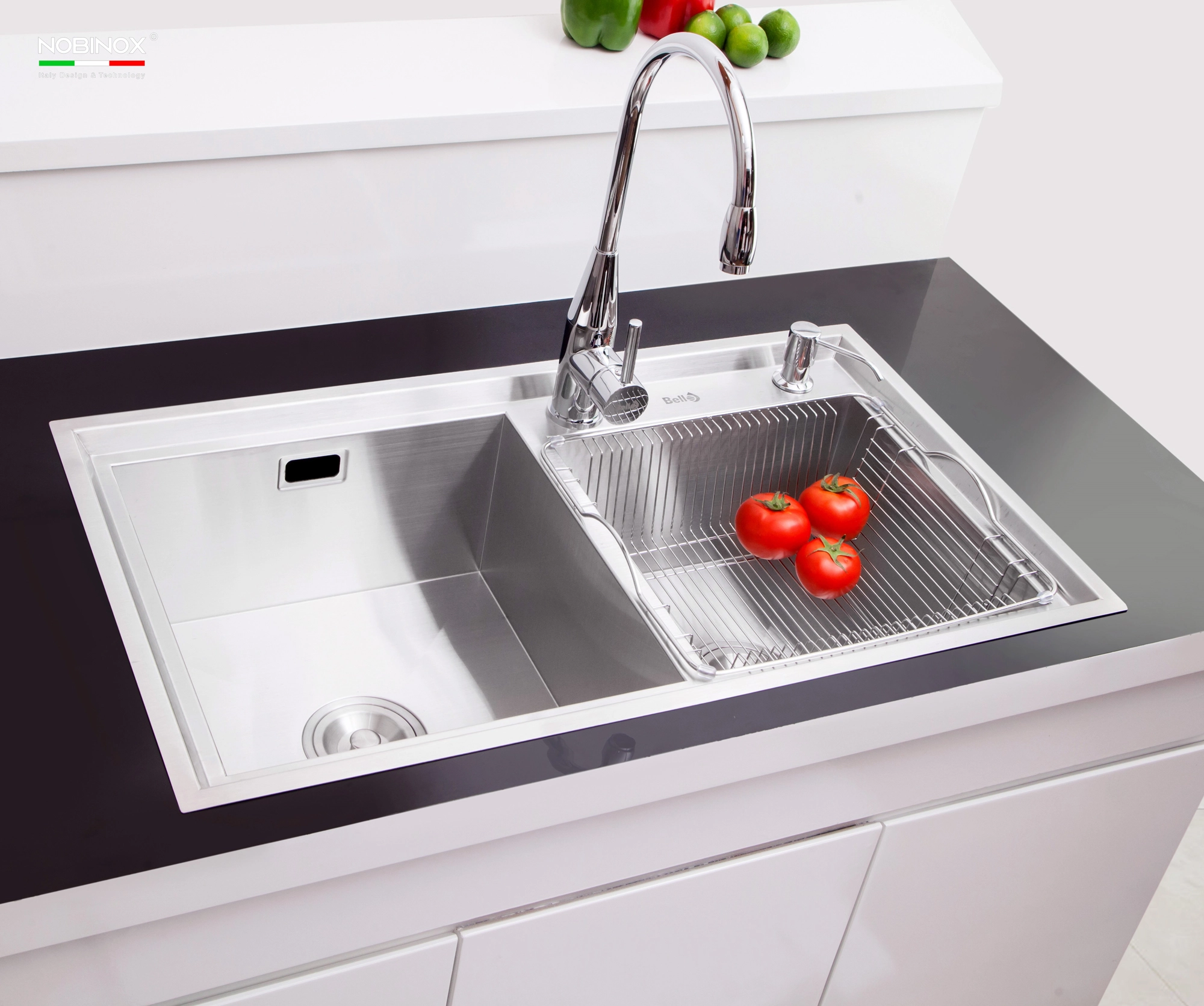 CHẬU RỬA BÁT 2 HỐ NOBINOX LIKEN NL786 kiểu dáng tinh tế, chậu rửa bát inox dễ vệ sinh CHẬU RỬA BÁT 2 HỐ NOBINOX LIKEN NL786 kiểu dáng tinh tế, chậu rửa bát inox dễ vệ sinh