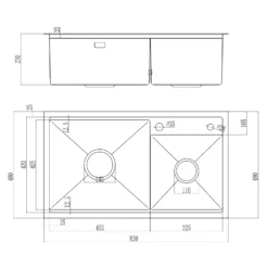 CHẬU RỬA BÁT 2 HỐ NOBINOX LUMIA NJ507D được làm từ inox cao cấp, bền bỉ theo thời gian, kích thước phù hợp mọi không gian bếp.
