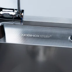 CHẬU RỬA BÁT 2 HỐ NOBINOX LUMIA NJ507D kiểu dáng tinh tế, chậu rửa bát inox dễ vệ sinh