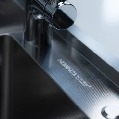 CHẬU RỬA BÁT 2 HỐ NOBINOX LUMIA NJ507D kiểu dáng tinh tế, chậu rửa bát inox dễ vệ sinh