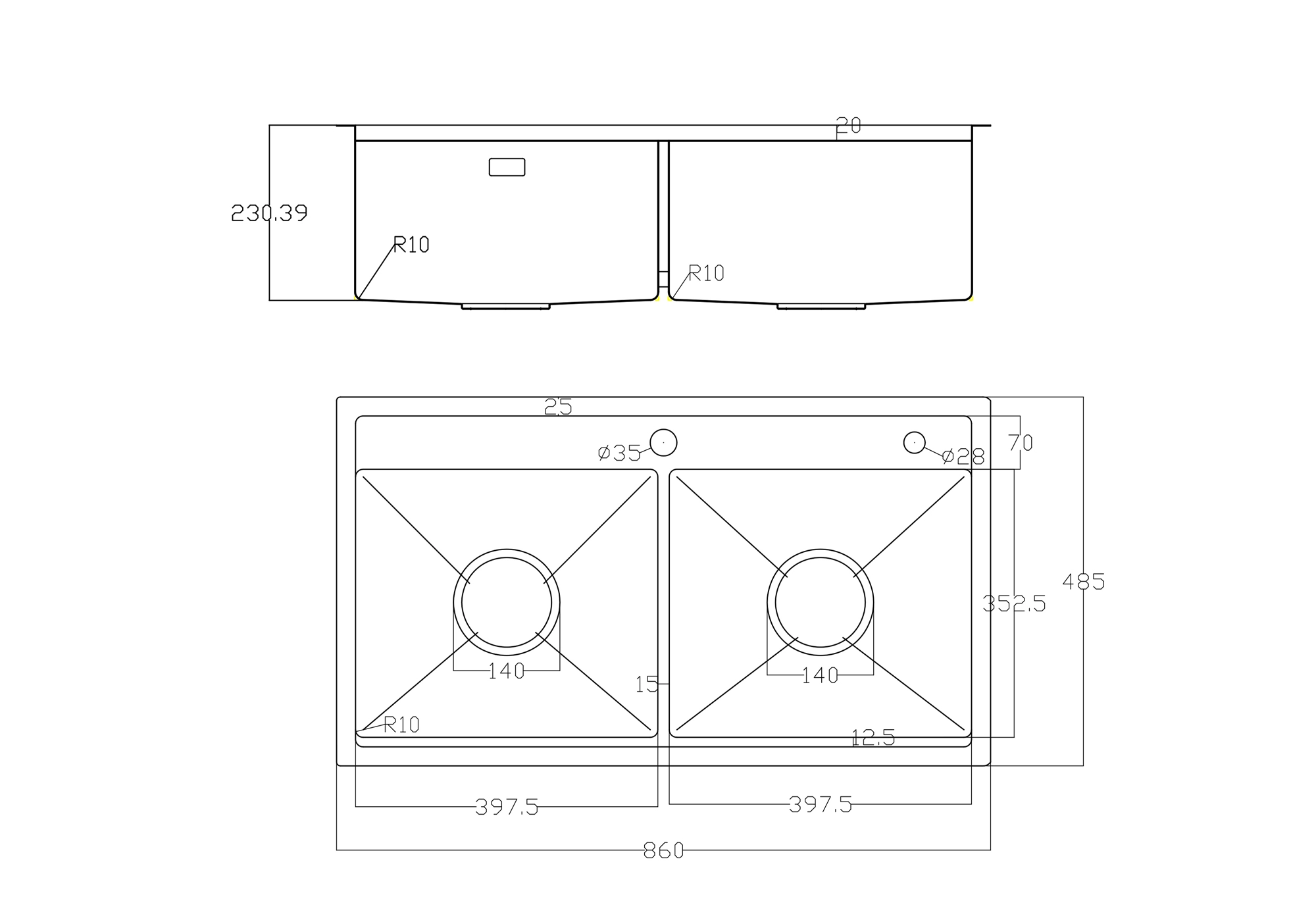 CHẬU RỬA BÁT 2 HỐ NOBINOX LUMIA NJ508D được làm từ inox cao cấp, bền bỉ theo thời gian, kích thước phù hợp mọi không gian bếp. CHẬU RỬA BÁT 2 HỐ NOBINOX LUMIA NJ508D được làm từ inox cao cấp, bền bỉ theo thời gian, kích thước phù hợp mọi không gian bếp.