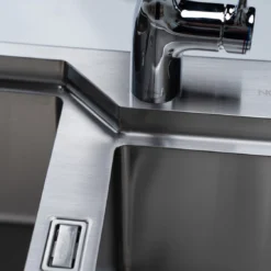 CHẬU RỬA BÁT 2 HỐ NOBINOX LUMIA NJ512 kiểu dáng tinh tế, chậu rửa bát inox dễ vệ sinh