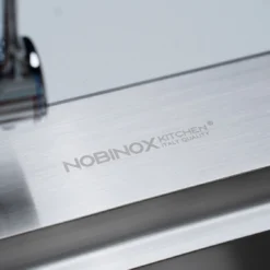 CHẬU RỬA BÁT 2 HỐ NOBINOX LUMIA NJ512 kiểu dáng tinh tế, chậu rửa bát inox dễ vệ sinh