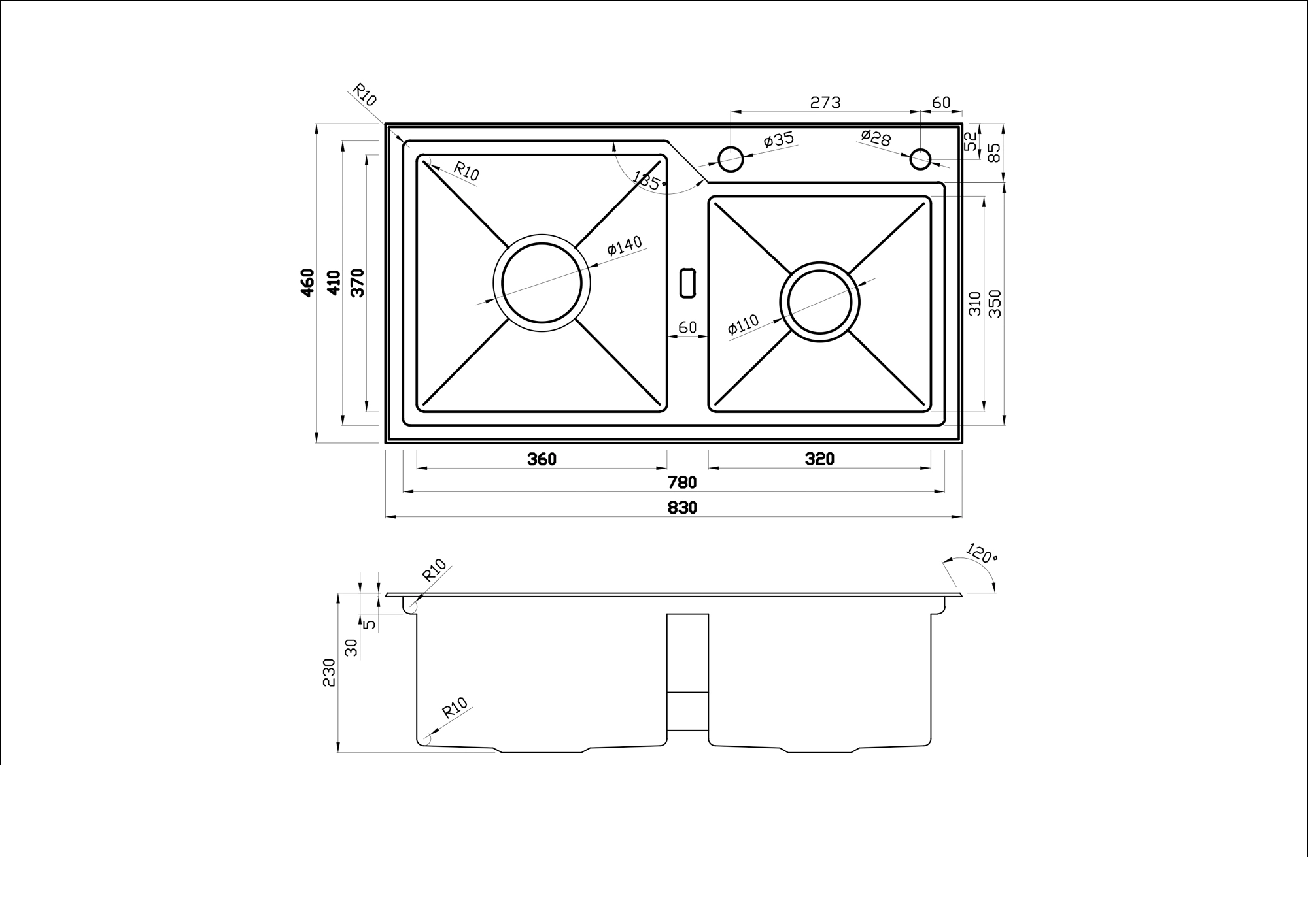 CHẬU RỬA BÁT 2 HỐ NOBINOX LUMIA NJ513B được làm từ inox cao cấp, bền bỉ theo thời gian, kích thước phù hợp mọi không gian bếp. CHẬU RỬA BÁT 2 HỐ NOBINOX LUMIA NJ513B được làm từ inox cao cấp, bền bỉ theo thời gian, kích thước phù hợp mọi không gian bếp.