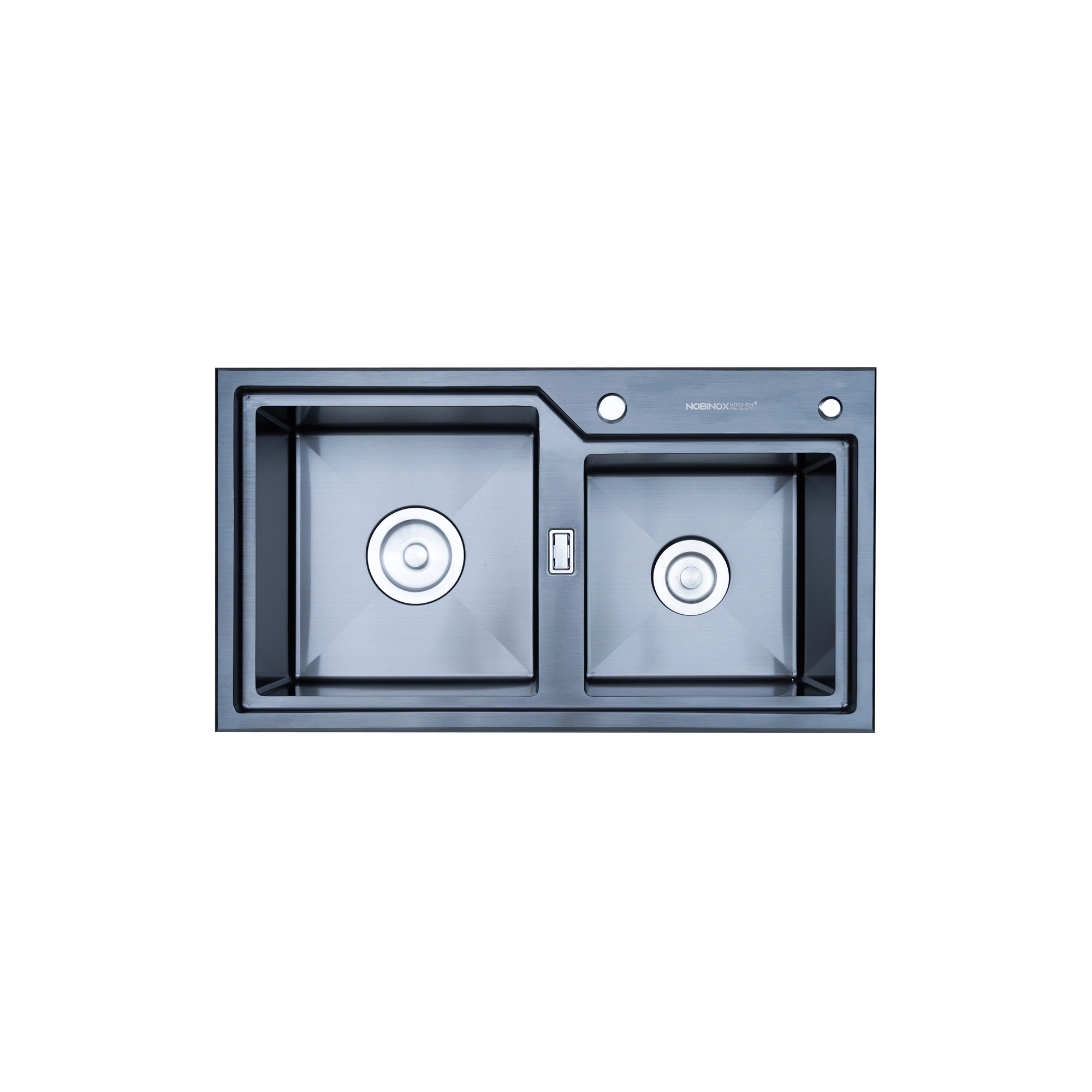 CHẬU RỬA BÁT 2 HỐ NOBINOX LUMIA NJ513B với thiết kế bồn rửa chén inox hiện đại, chậu rửa chén tiện dụng cho mọi gian bếp CHẬU RỬA BÁT 2 HỐ NOBINOX LUMIA NJ513B với thiết kế bồn rửa chén inox hiện đại, chậu rửa chén tiện dụng cho mọi gian bếp