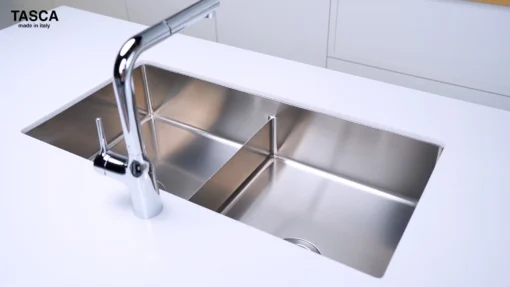 CHẬU RỬA BÁT 2 HỐ TASCA ICON NT642U bồn rửa chén rộng rãi, phù hợp không gian bếp gia đình