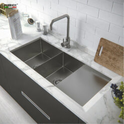 Chậu rửa bát inox 2 hố NOBINOX LIKEN NL748