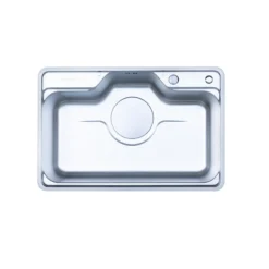 Bồn rửa chén 1 hố Nobinox Liken NL724D chịu lực tốt.