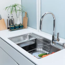 Chậu rửa bát 1 hố Nobinox Liken NL725D thiết kế tinh tế, phù hợp cho mọi không gian bếp.