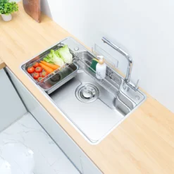 Bồn rửa chén 1 hố Nobinox Liken NL792D thiết kế đẹp mắt, phù hợp mọi không gian.