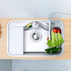 Thiết Kế Tinh Xảo – Bồn Rửa Chén CHẬU RỬA BÁT 1 HỐ NOBINOX ROSA NN975D