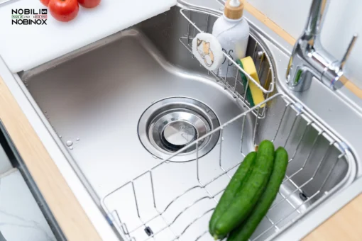 Bồn Rửa Chén Cao Cấp – CHẬU RỬA BÁT 1 HỐ NOBINOX ROSA NN975D Kiểu Dáng Hiện Đại