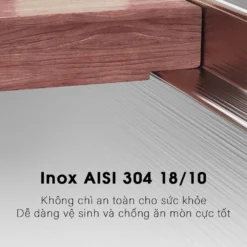 Lắp đặt chậu rửa góc L LIKEN NL700 với phụ kiện đầy đủ, hài hòa với thiết kế bếp.