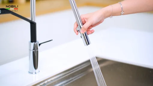 VÒI RỬA BÁT CẦN MỀM NOBILI HERON NB228 vòi nước rửa chén tiết kiệm nước, dễ dàng vệ sinh