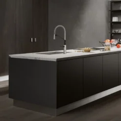 VÒI RỬA BÁT CẦN MỀM NOBILI HERON NB228 vòi nước rửa chén thiết kế cần mềm dễ điều chỉnh, chất liệu inox cao cấp