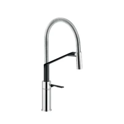 VÒI RỬA BÁT CẦN MỀM NOBILI HERON NB228 vòi nước rửa chén thiết kế cần mềm dễ điều chỉnh, chất liệu inox cao cấp