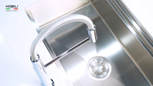 VÒI RỬA BÁT CẦN MỀM NOBILI LEVANTE NB303 vòi nước rửa chén với tính năng tiết kiệm nước, phù hợp cho gia đình