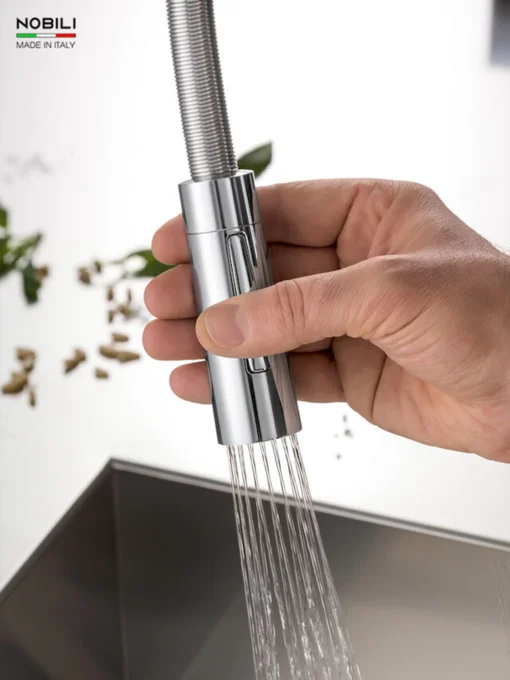 VÒI RỬA BÁT CẦN MỀM NOBILI LEVANTE NB303 vòi nước rửa chén inox chống gỉ, bền bỉ theo thời gian